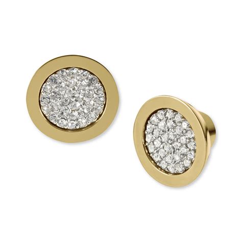 michael kors ohrringe gold schloss|macy's michael kors earrings.